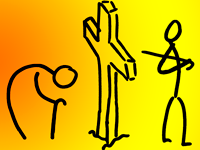 Boží syn narovnává tělo ale především duši!