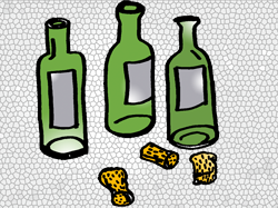 Duch svatý a tři láhve vína