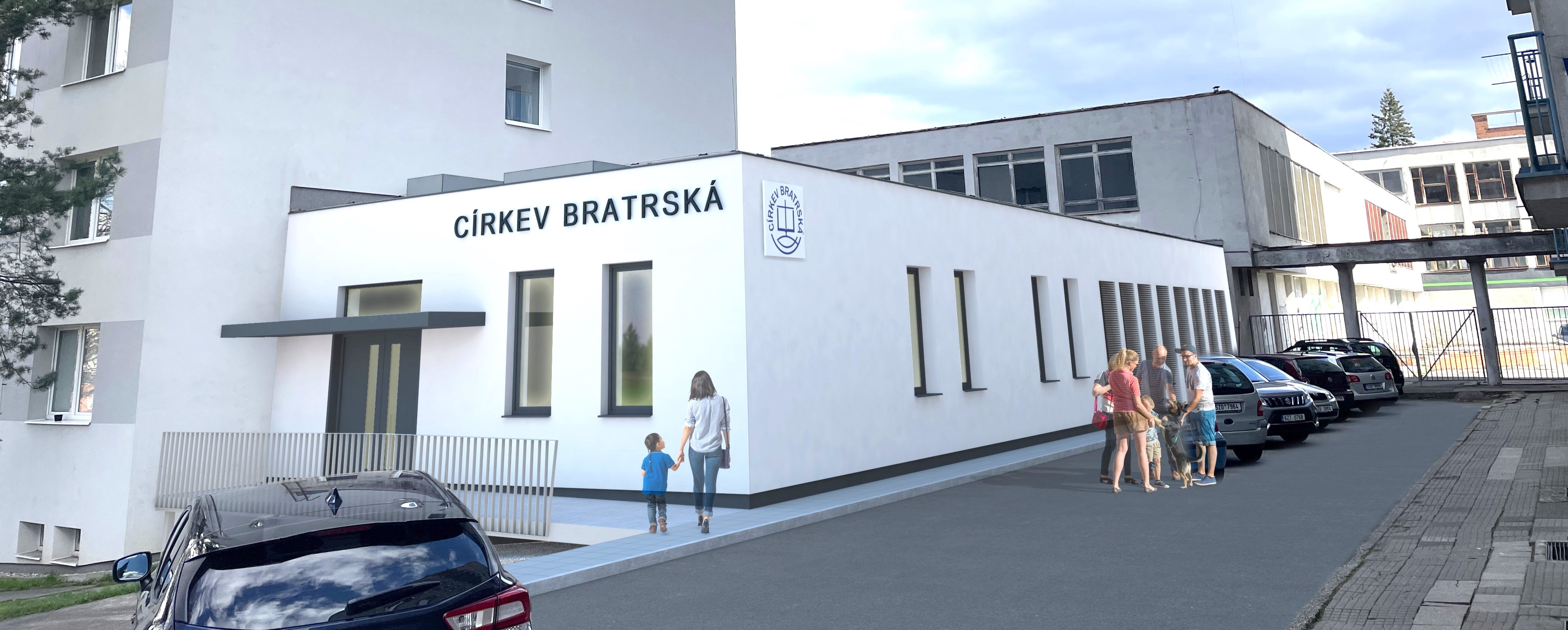 Úvodní stránka stavíme - široký baner